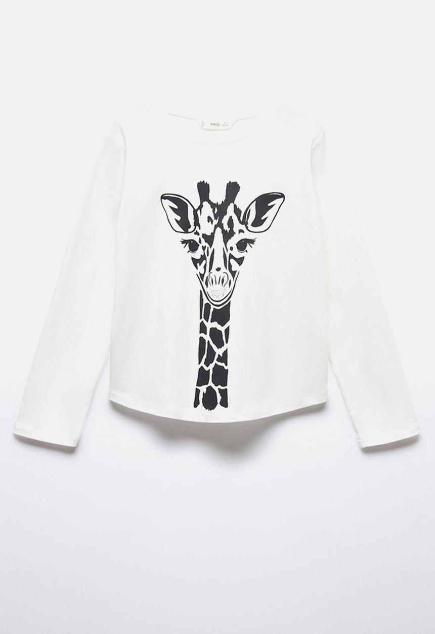 MANGO - T-shirt sheldon - off white