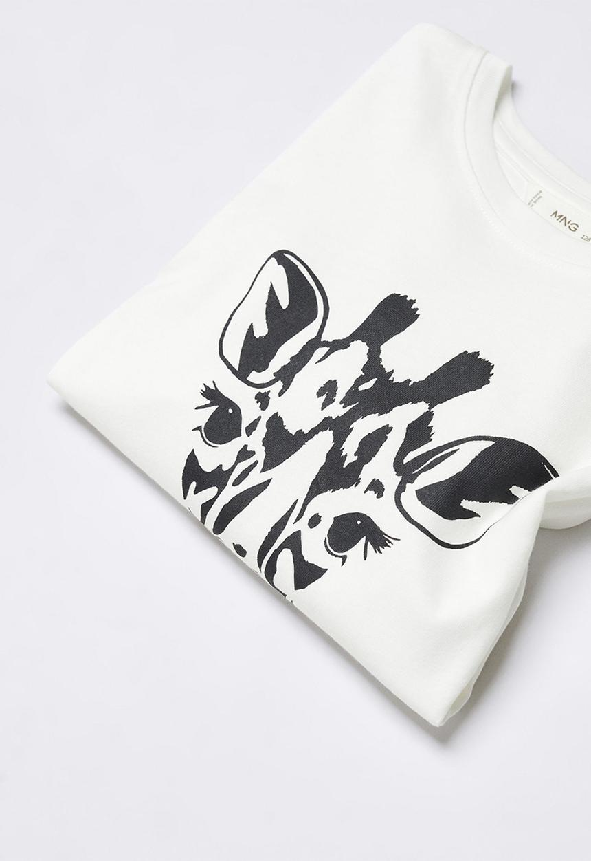 MANGO - T-shirt sheldon - off white
