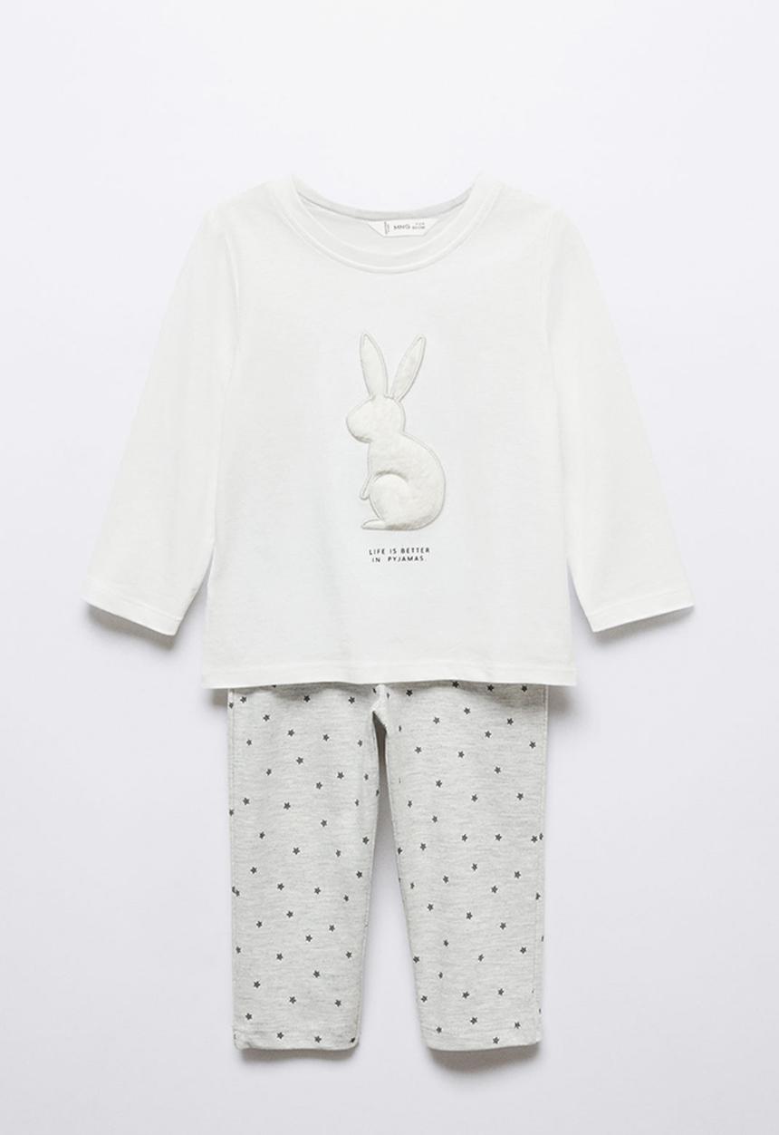 MANGO - Pyjamas conejo - offwhite