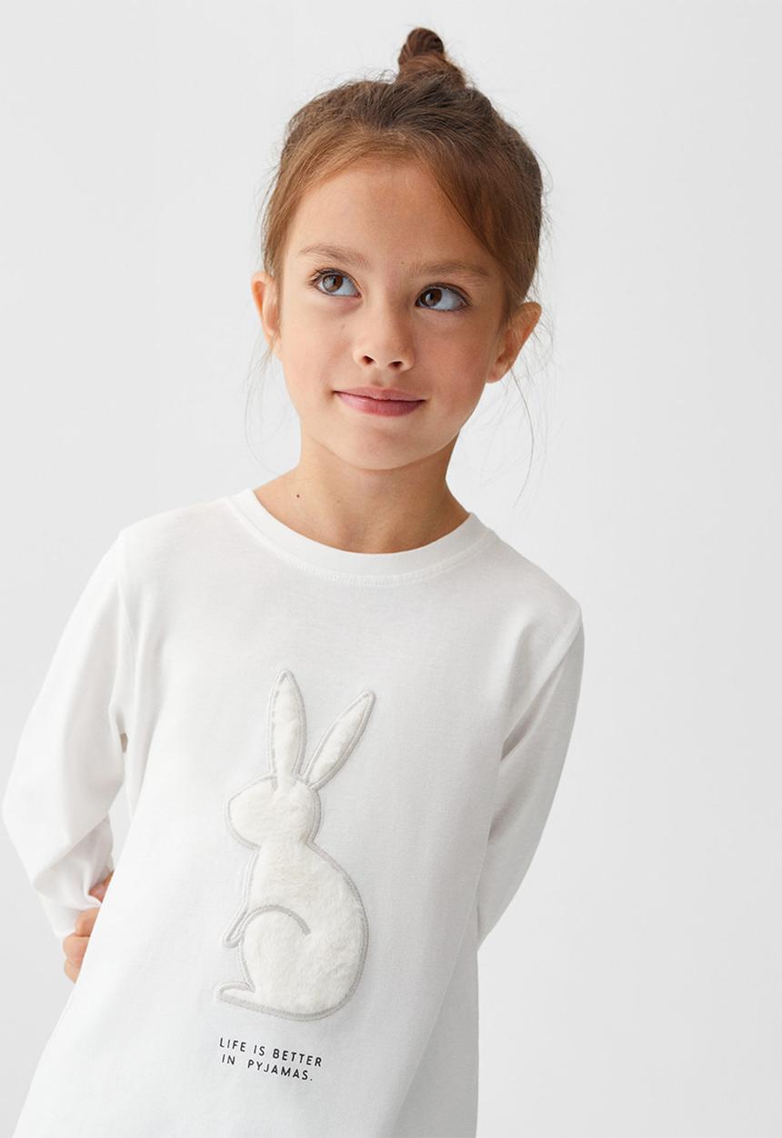MANGO - Pyjamas conejo - offwhite
