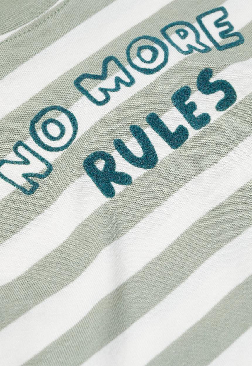 MANGO - T-shirt stripes - pastel green