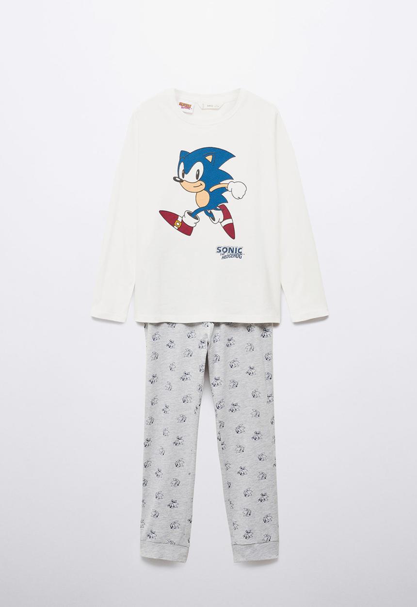 MANGO - Pijama pack sonic - offwhite