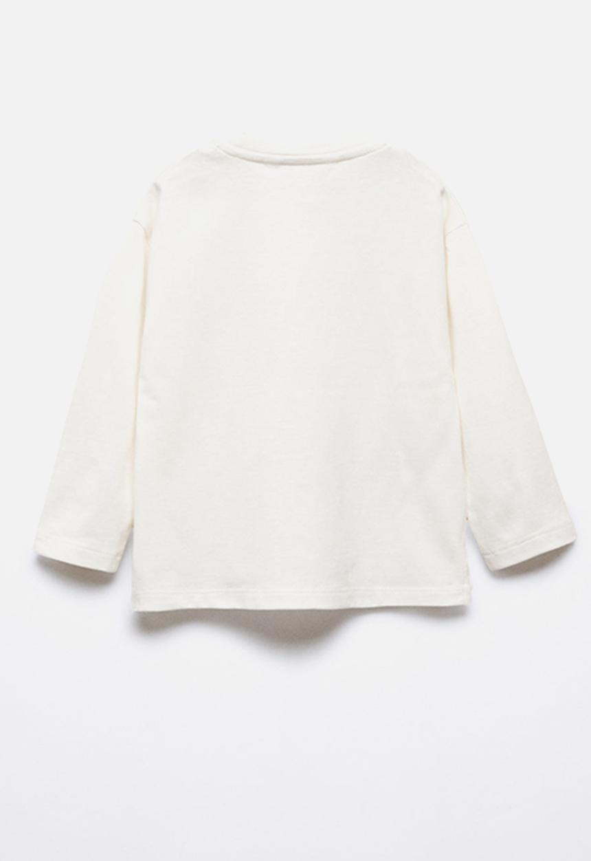 MANGO - T-shirt wild - off white