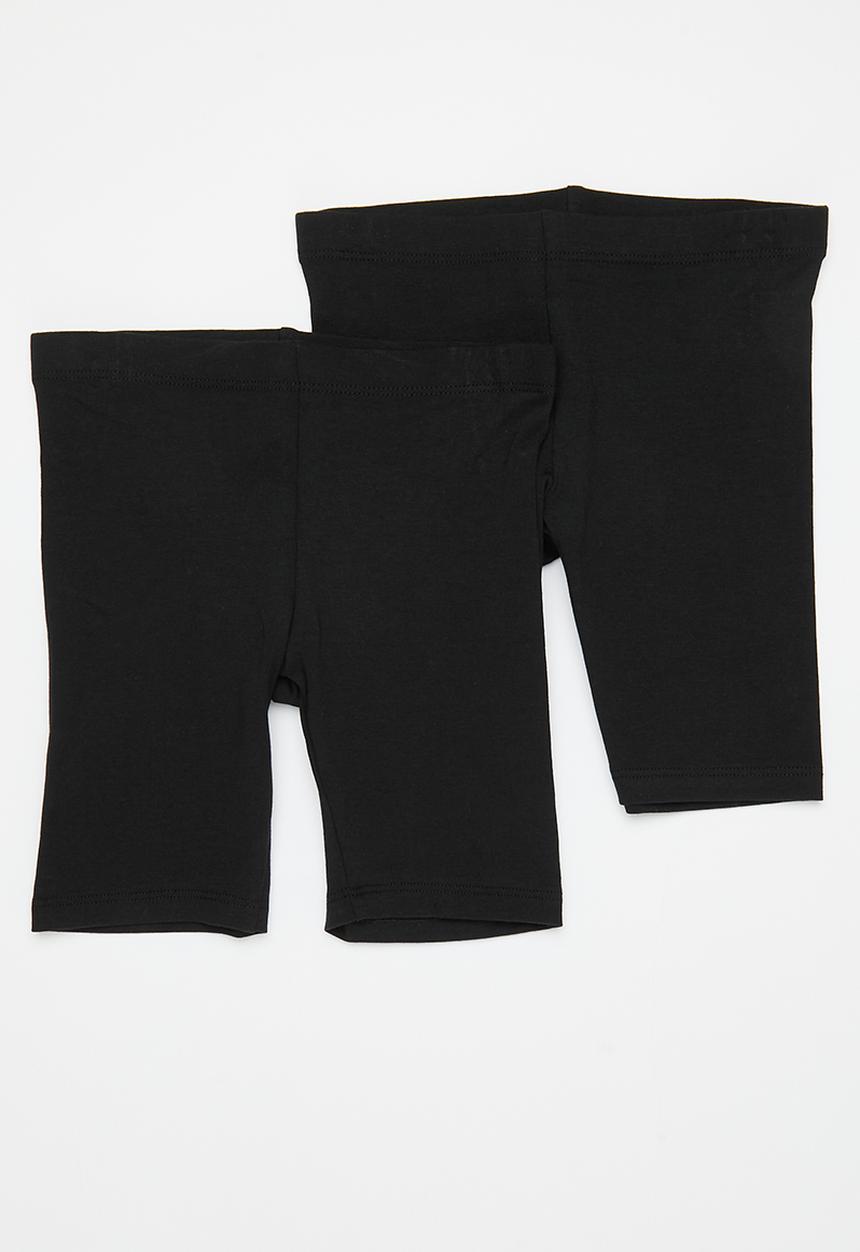 H&M - 2-Pack cycling shorts - black