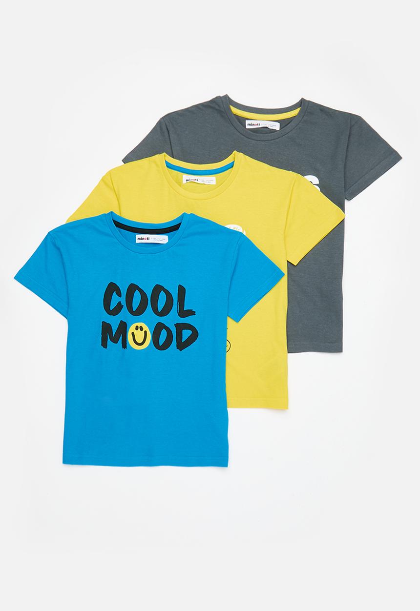 MINOTI - 3 Pack boys T-shirt - multi