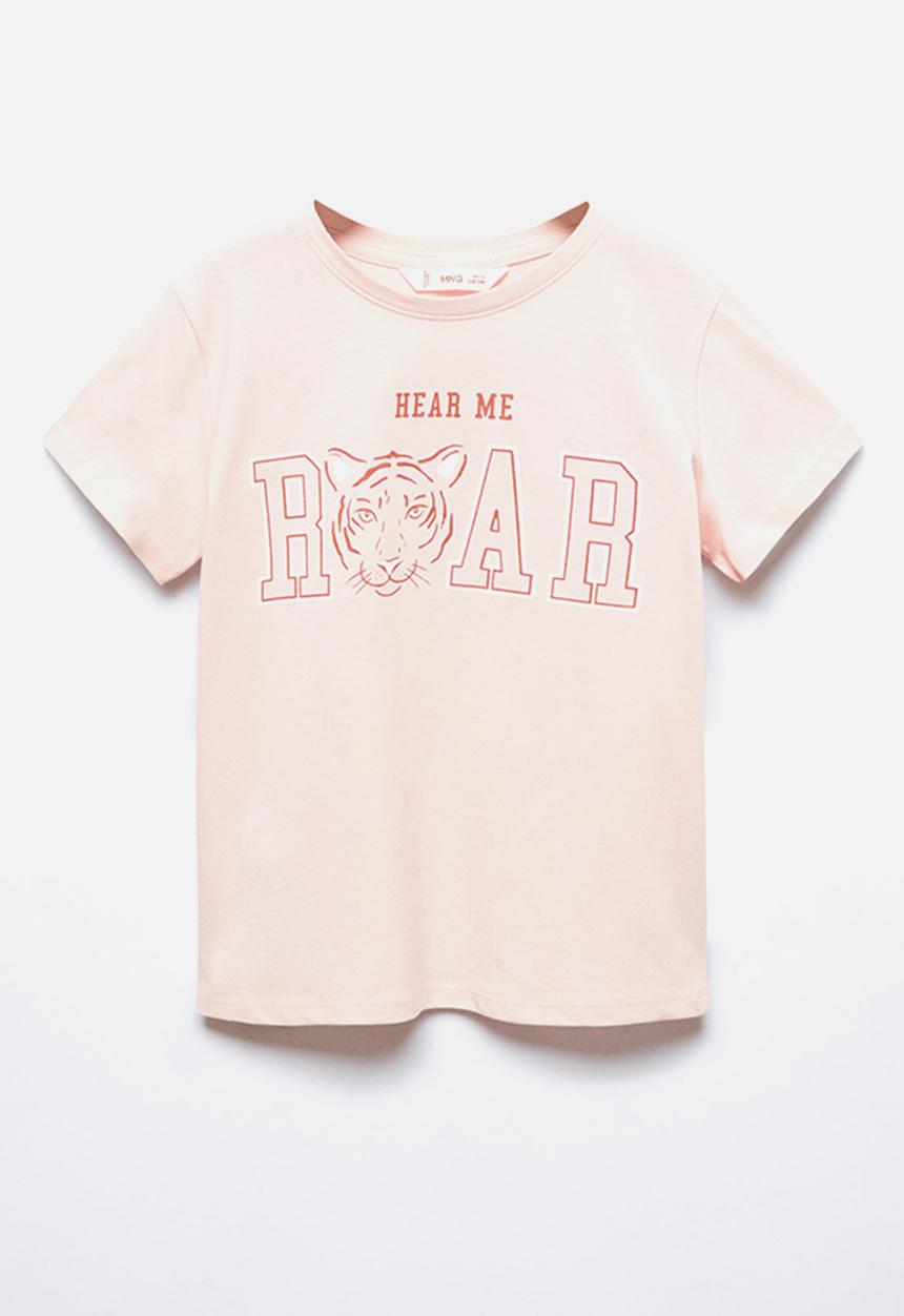 MANGO - T-shirt sheldonc - pink