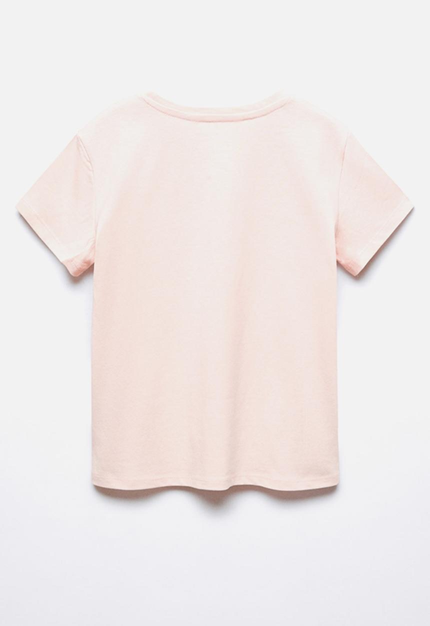MANGO - T-shirt sheldonc - pink