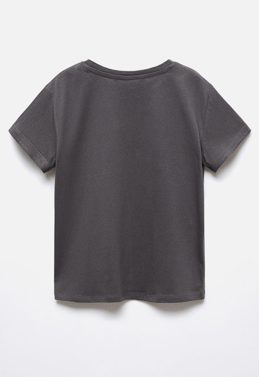 MANGO - T-shirt sheldonc - charcoal