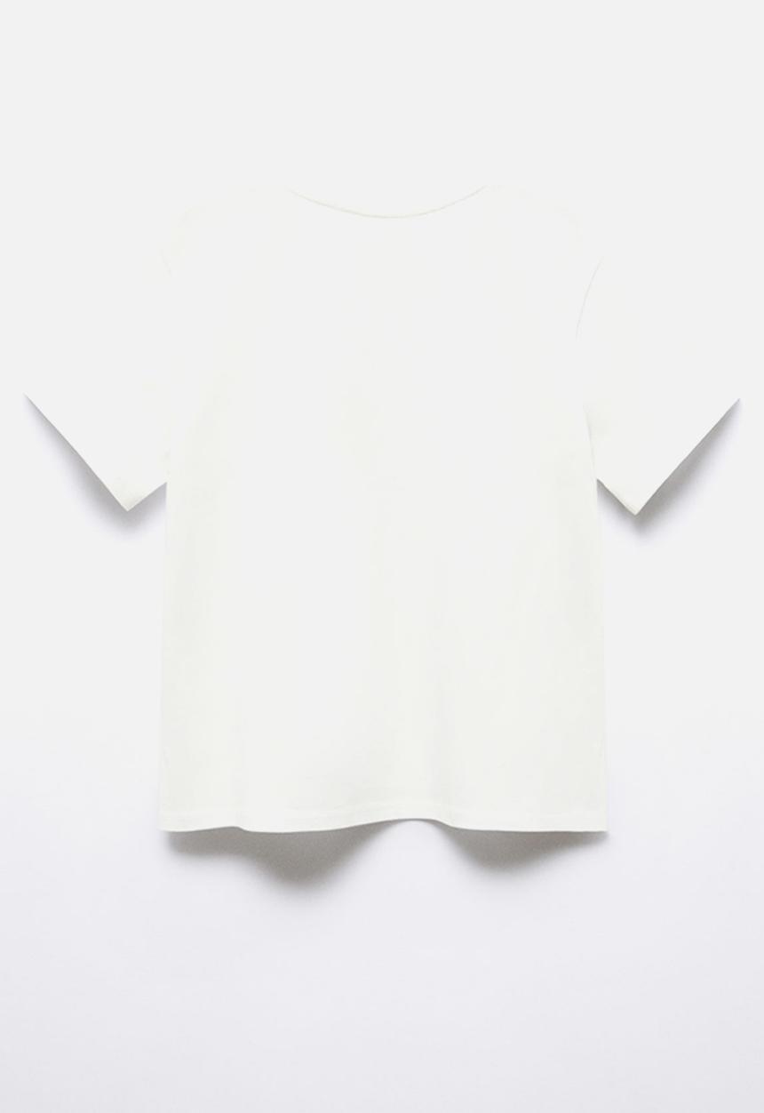 MANGO - T-shirt rock - off white