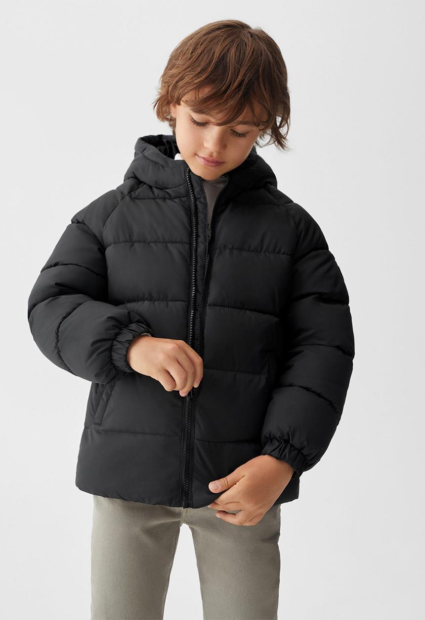 MANGO - Anorak america5 - black