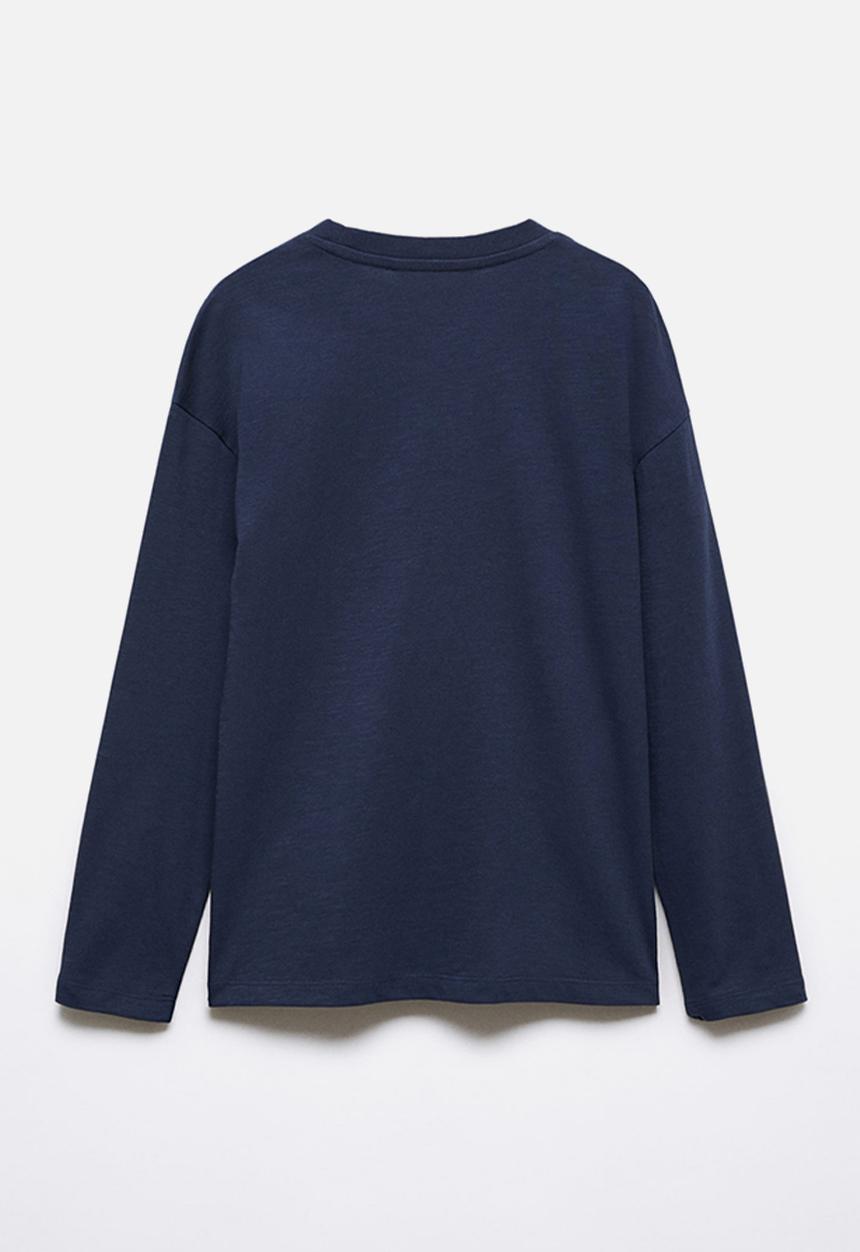 MANGO - T-shirt urban - navy