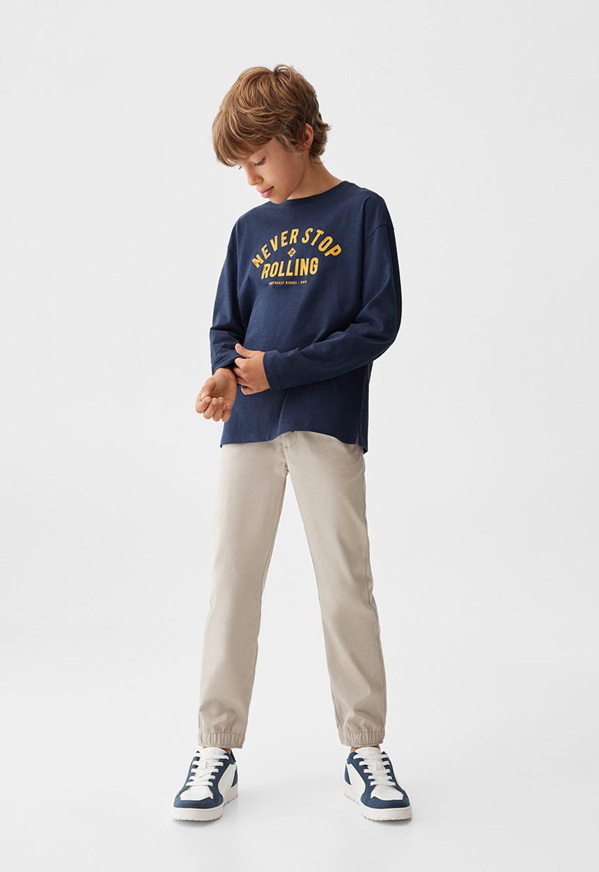MANGO - T-shirt urban - navy
