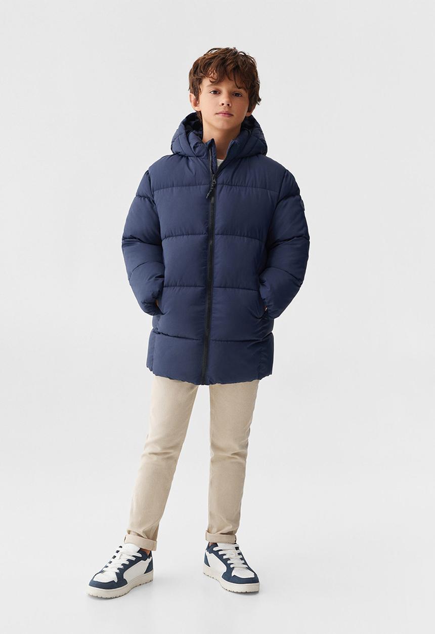 MANGO - Anorak amerlong - navy
