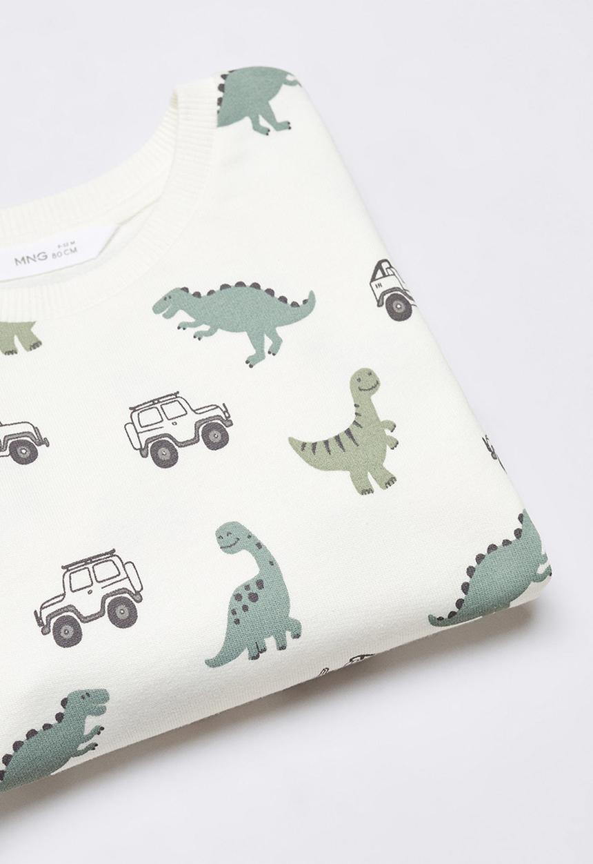 MANGO - Sweatshirt motor - off white