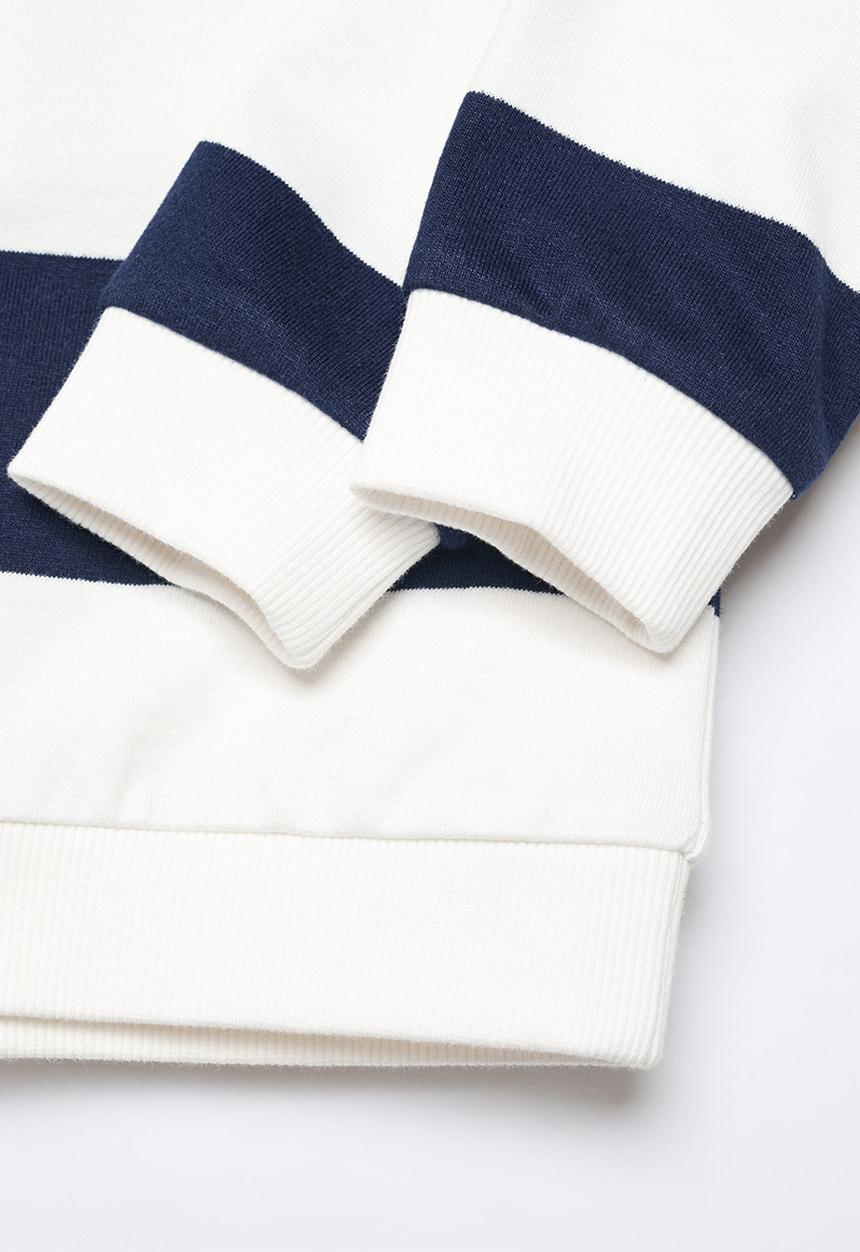 MANGO - Sweatshirt uni - navy & white