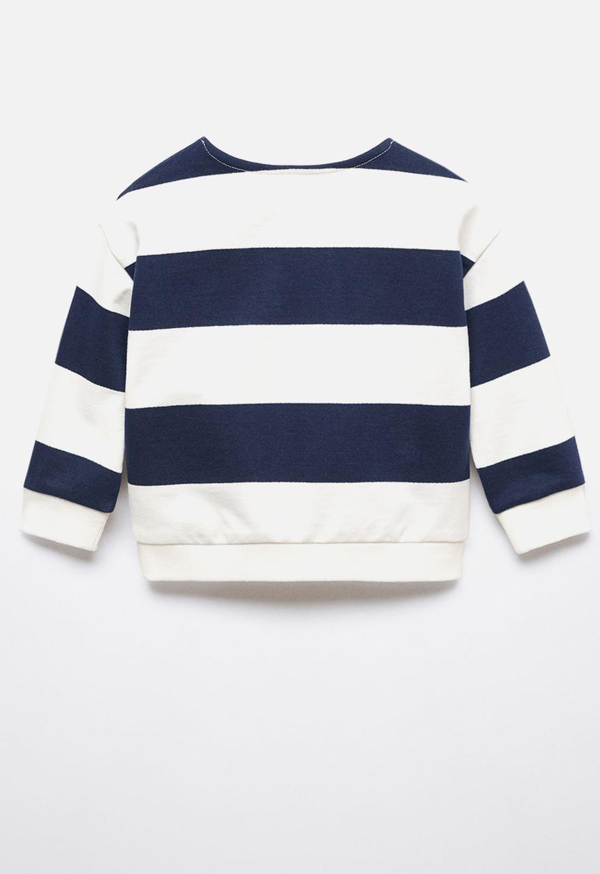 MANGO - Sweatshirt uni - navy & white