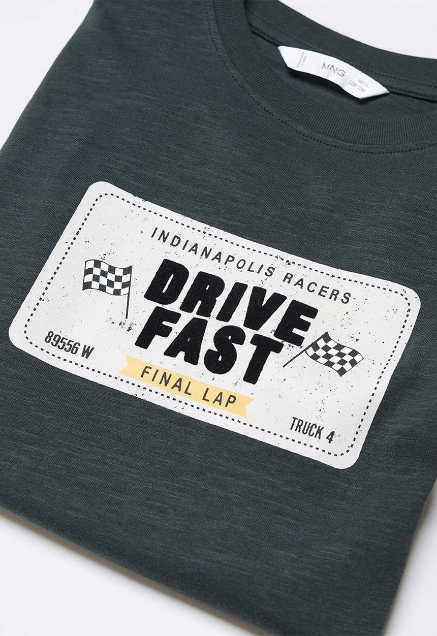 MANGO - T-shirt drive - charcoal