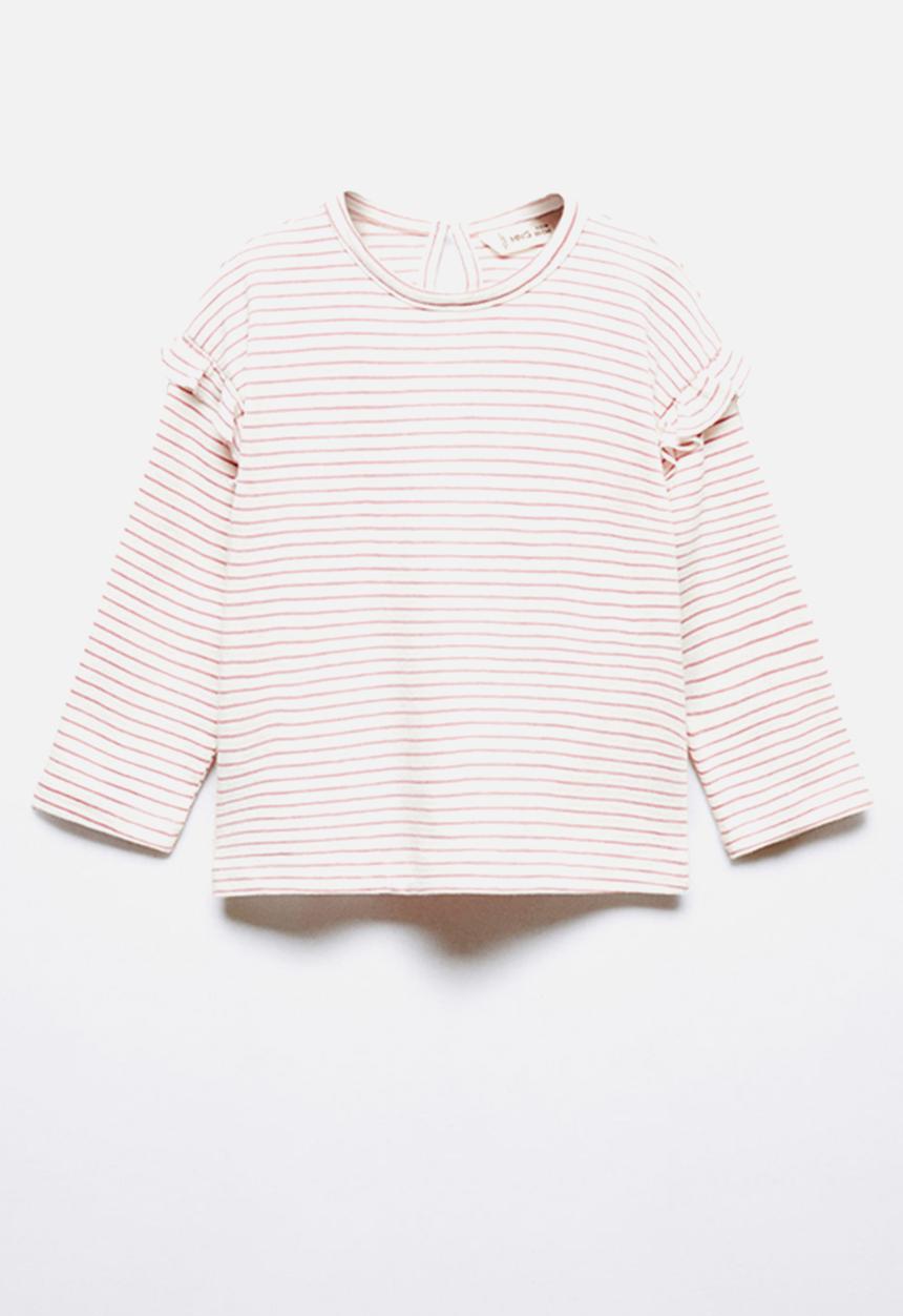MANGO - T-shirt garbi - pink