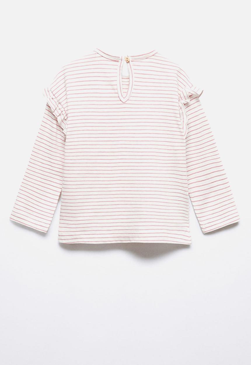 MANGO - T-shirt garbi - pink
