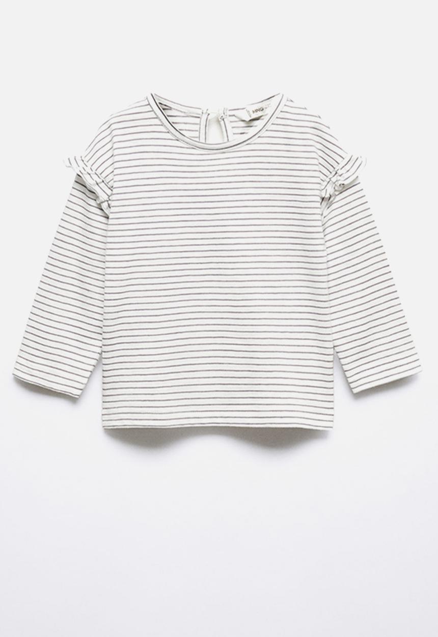 MANGO - T-shirt garbi - charcoal