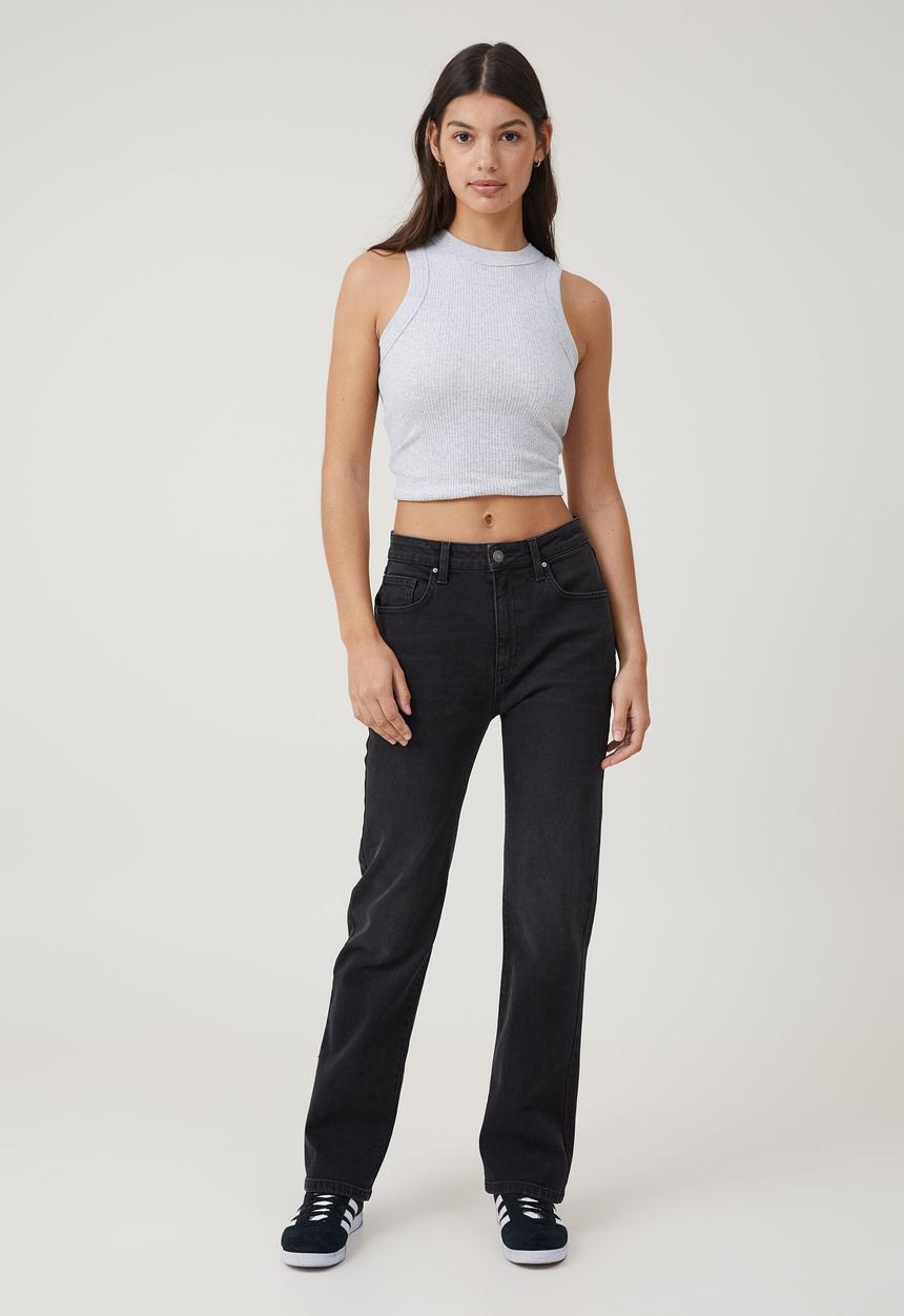 Cotton On - Slim straight jean - black pepper
