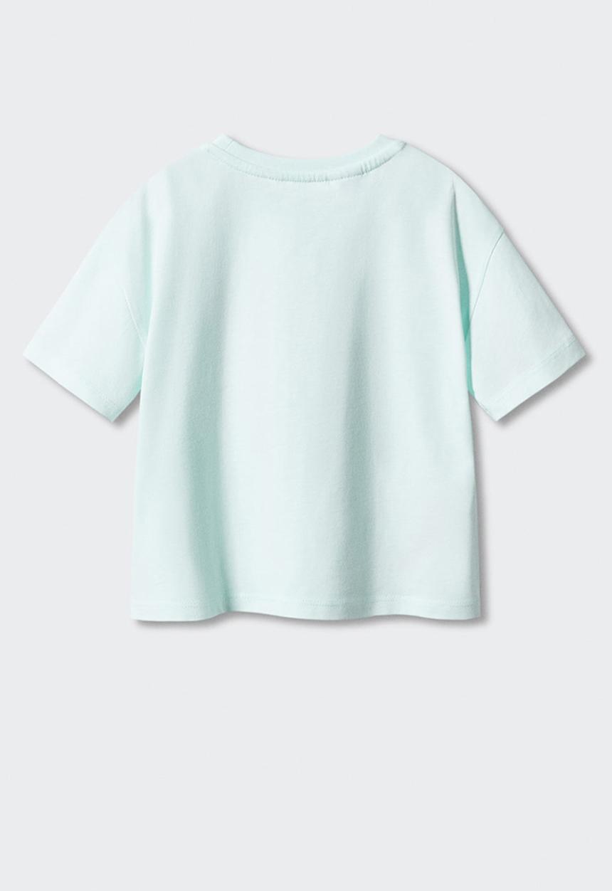 MANGO - T-shirt mgafasb - aqua green