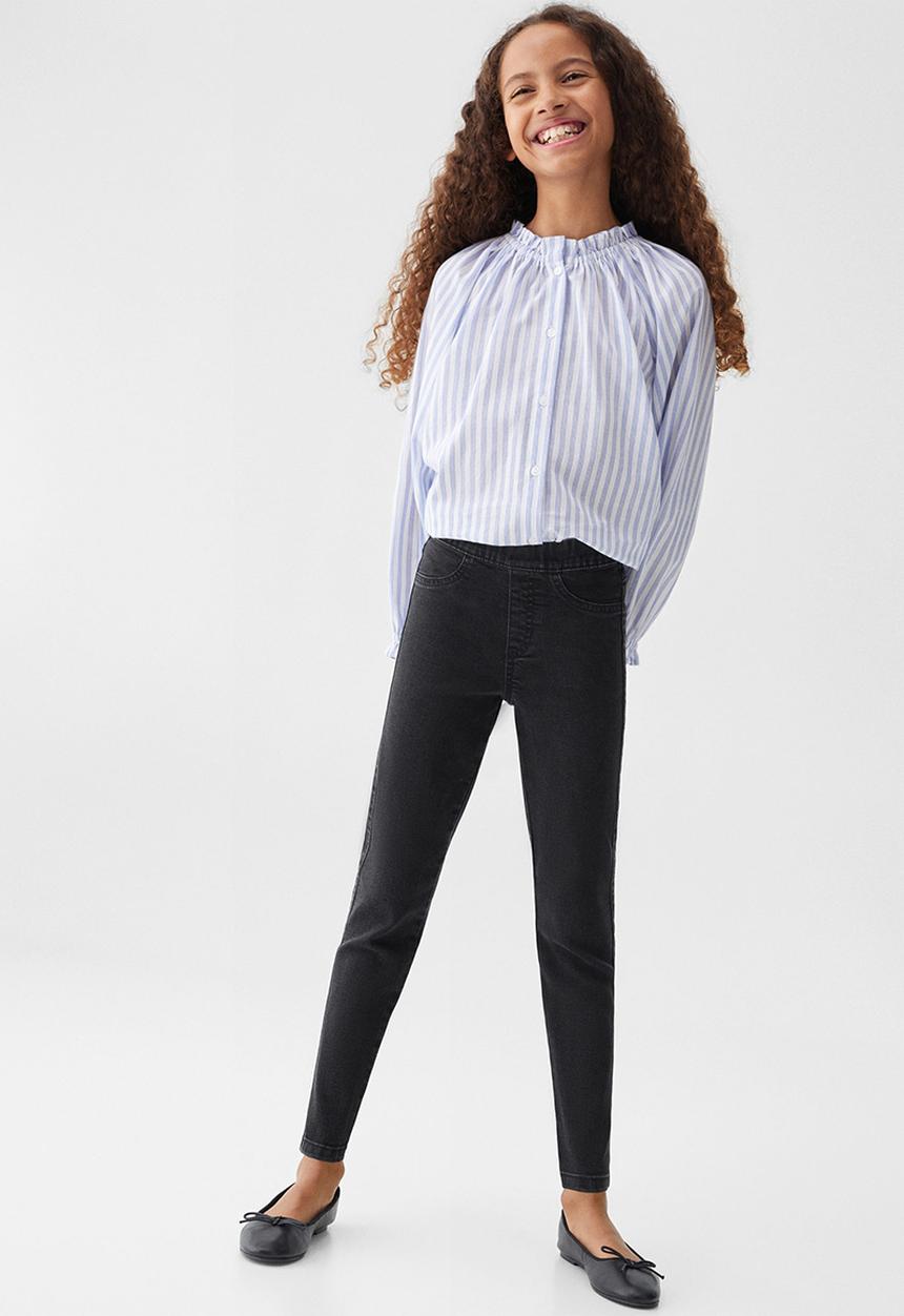 MANGO - Jeans jegging5 - black denim