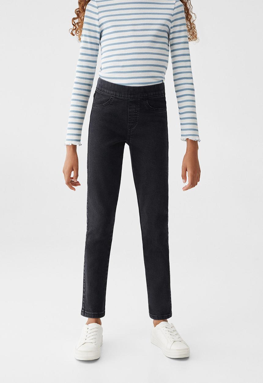 MANGO - Jeans jegging5 - black denim