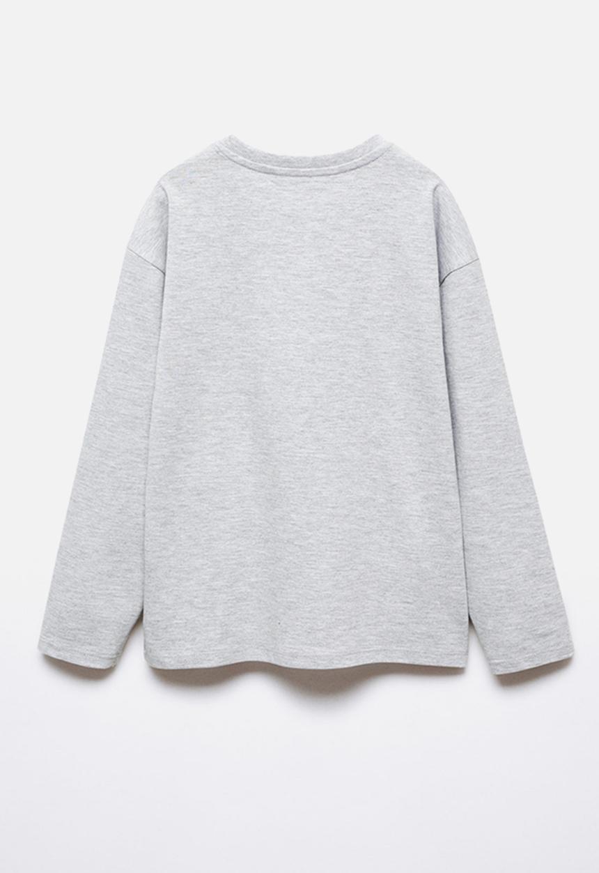 MANGO - T-shirt champion - medium grey