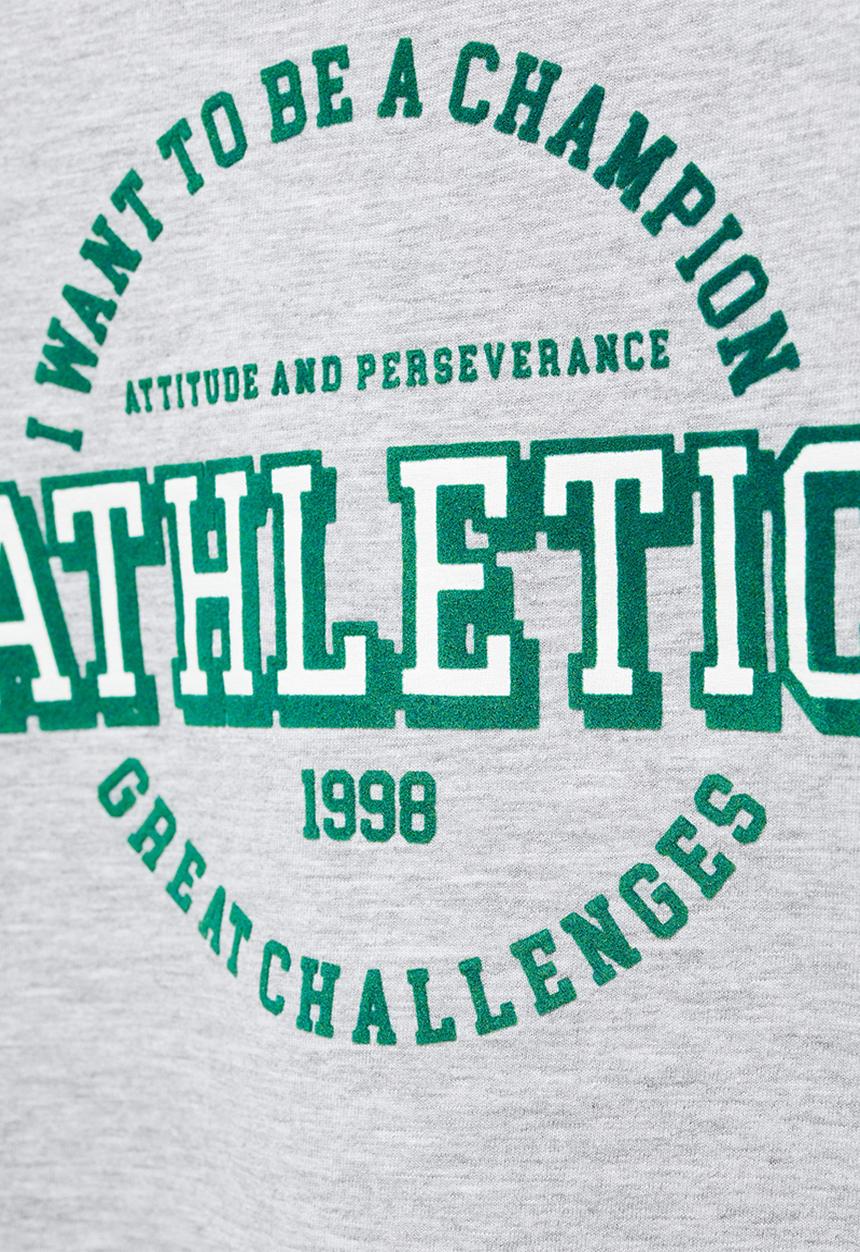 MANGO - T-shirt champion - medium grey