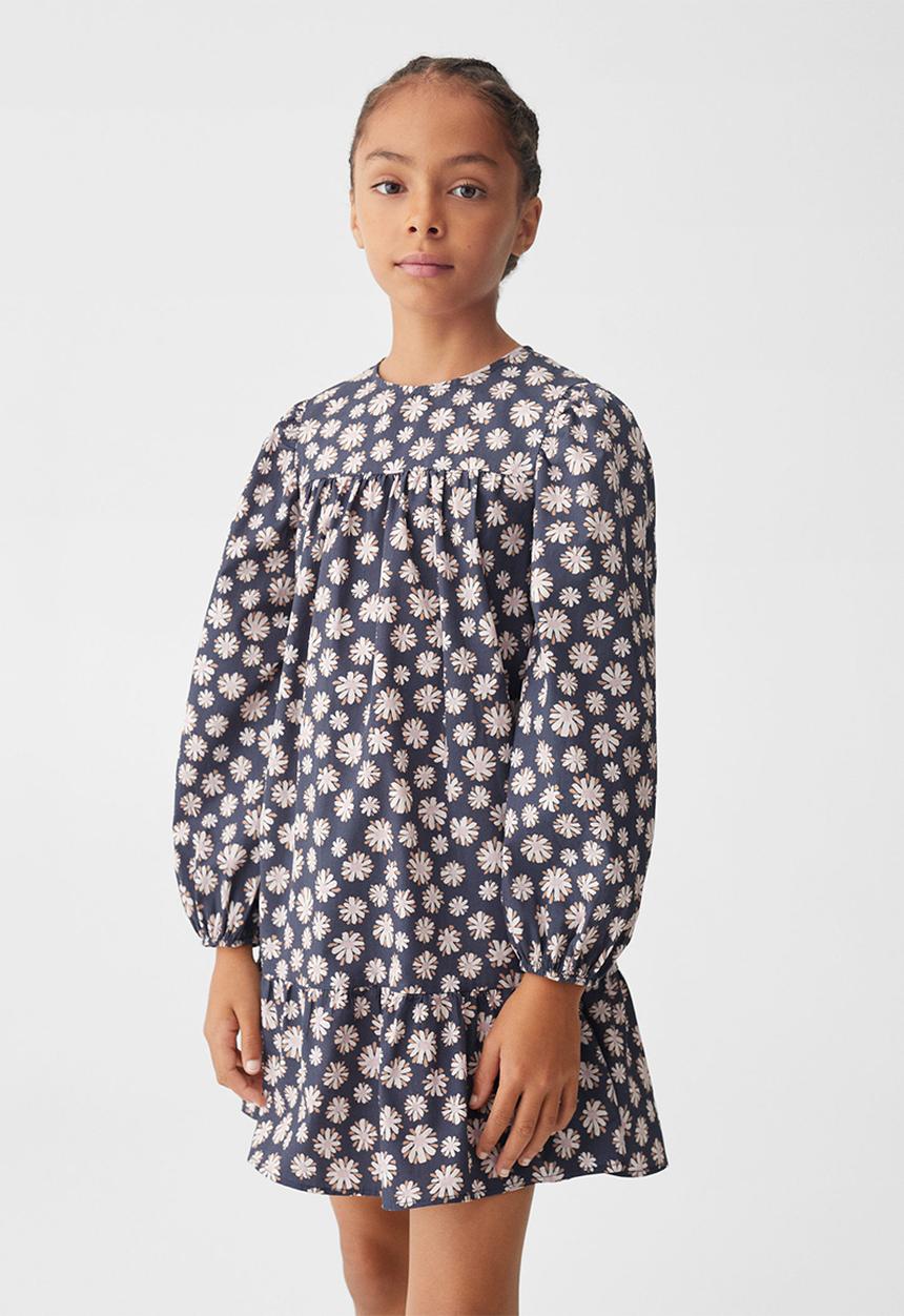 MANGO - Dress rose - grey