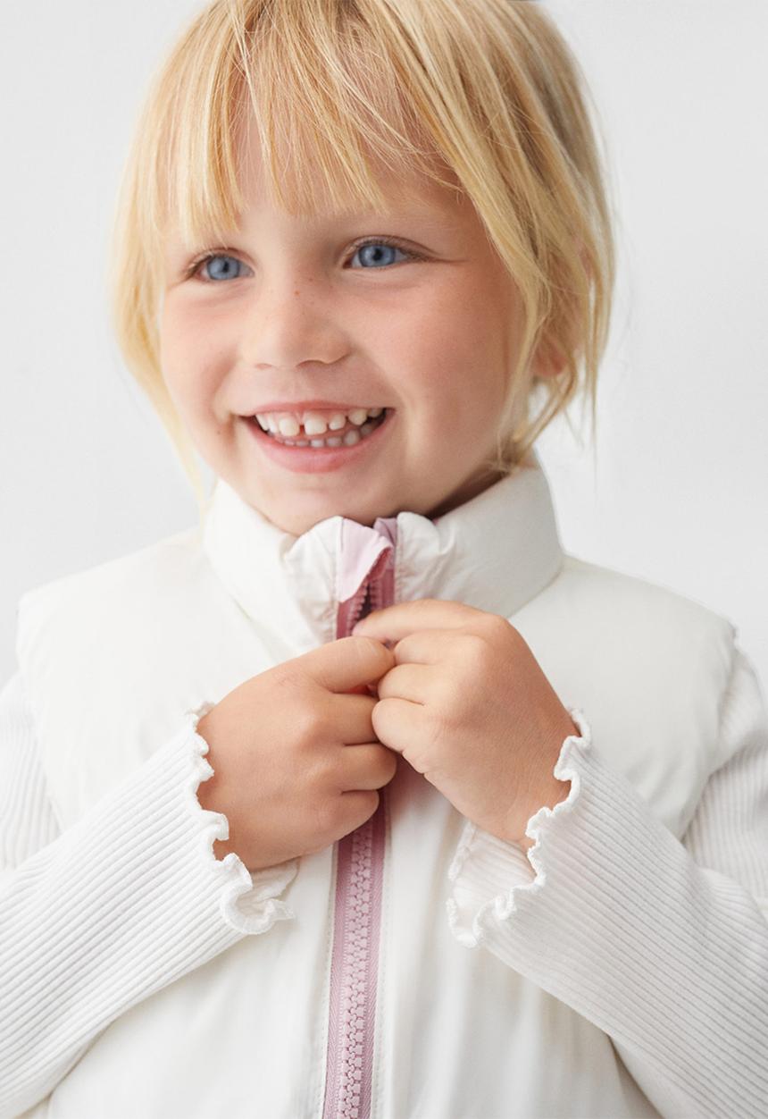 MANGO - Waistcoat liab - pink