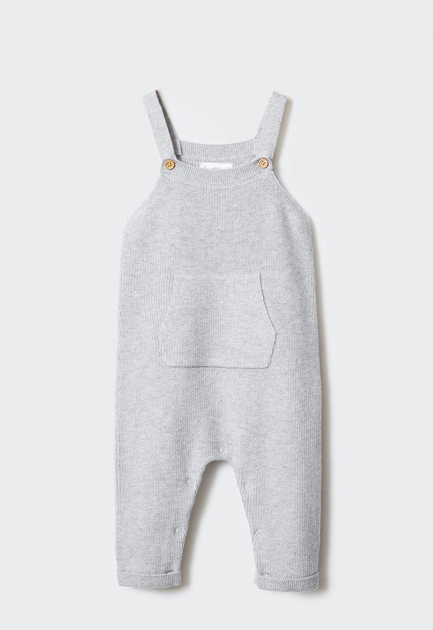 MANGO - Dungarees york - light grey denim