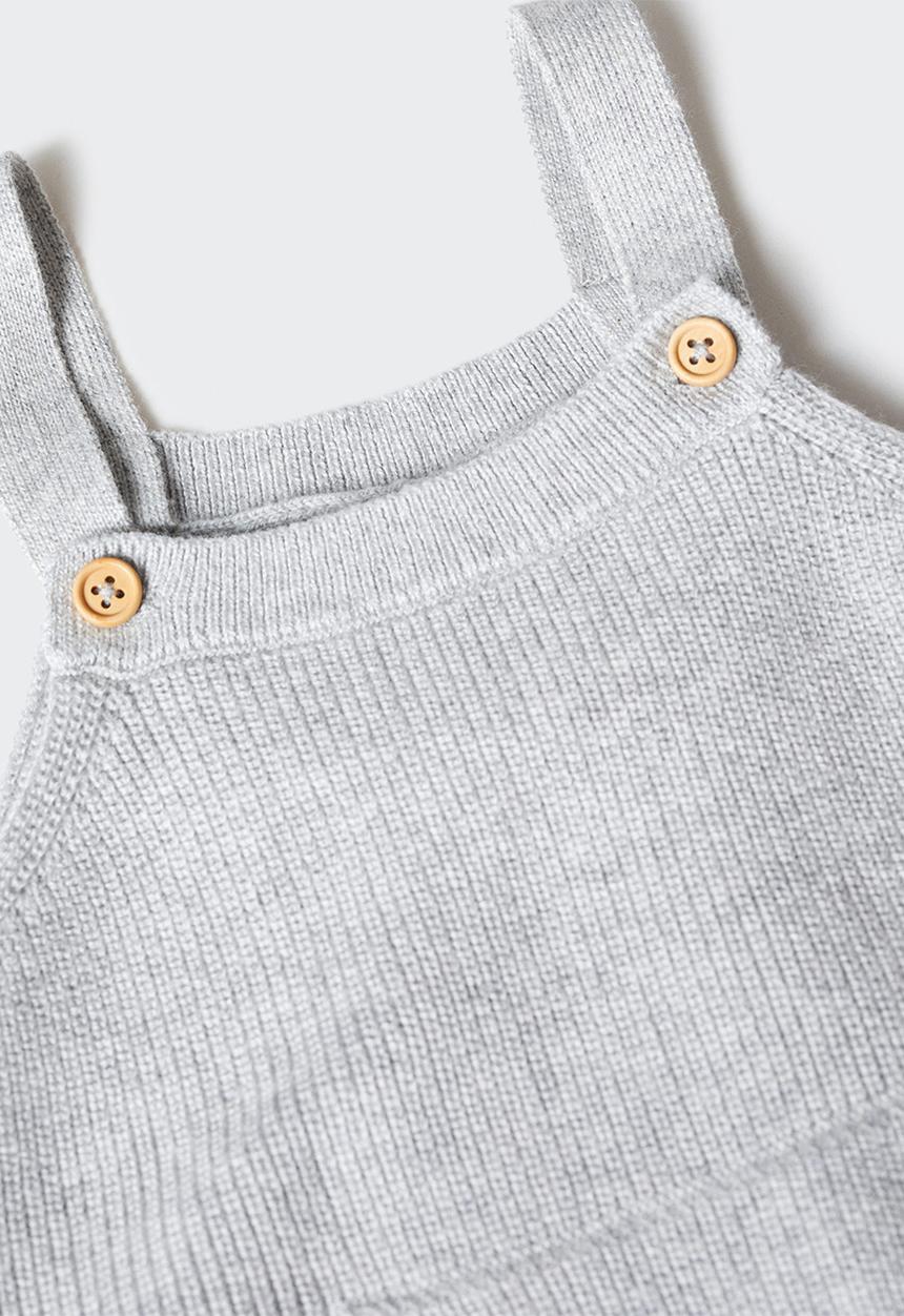 MANGO - Dungarees york - light grey denim