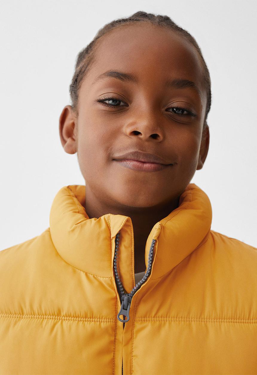 MANGO - Sleeveless puffer londres - mustard