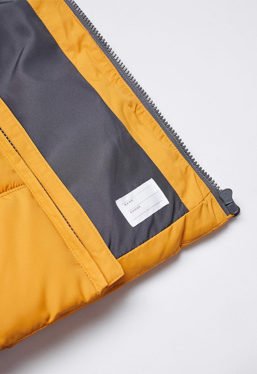 MANGO - Sleeveless puffer londres - mustard