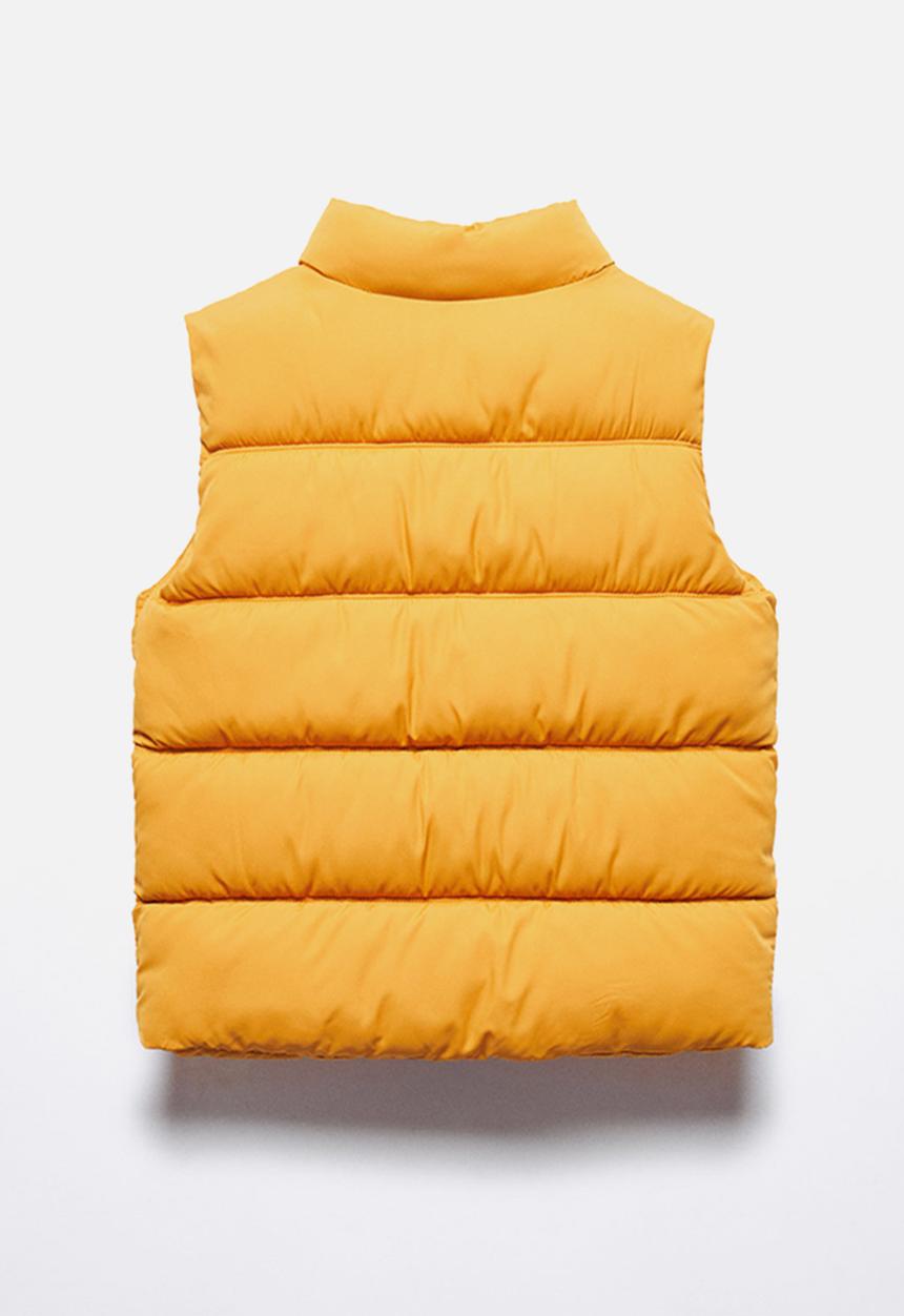 MANGO - Sleeveless puffer londres - mustard
