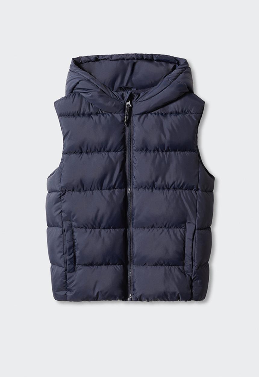 MANGO - Waistcoat amerv - navy