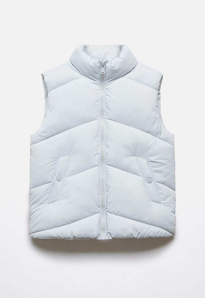 MANGO - Sleeveless puffer lia - sky blue