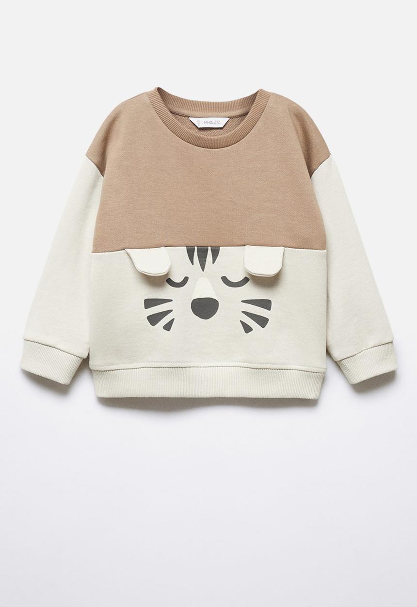 MANGO - Sweatshirt flap - sand