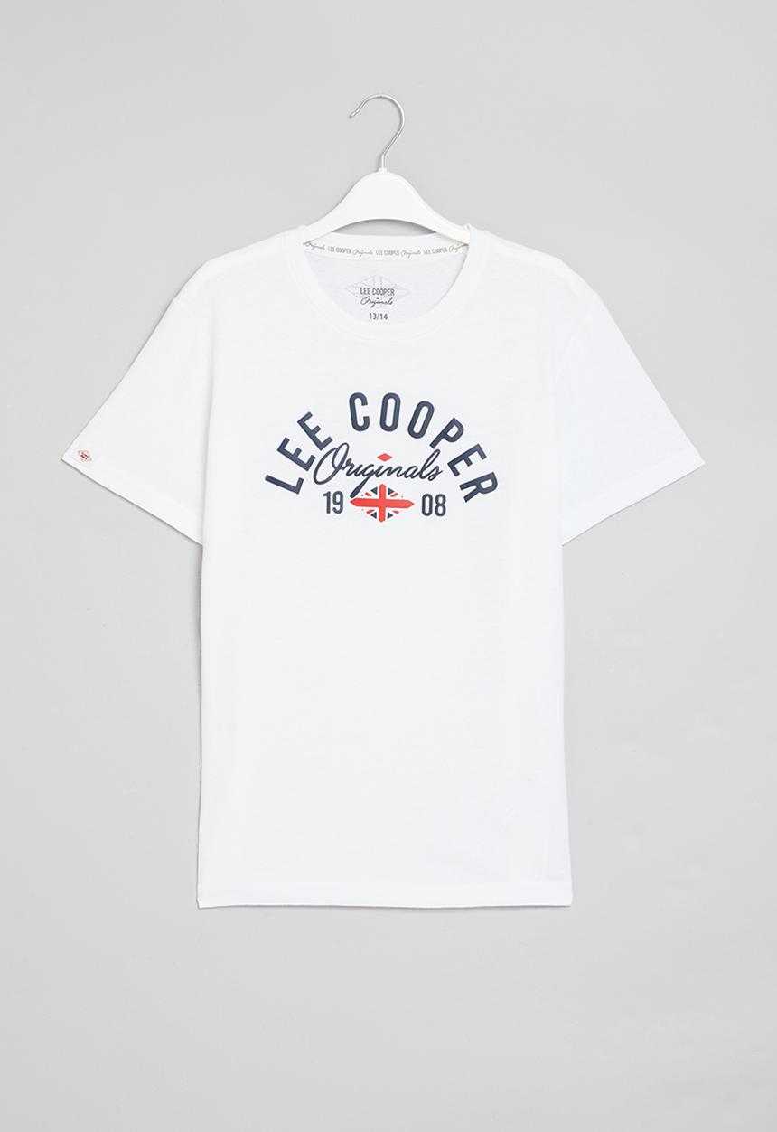 Lee Cooper - Diamond flag originals tee - white