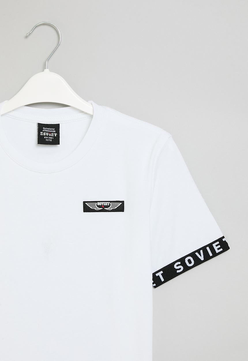 SOVIET - Boys fashion tee - white