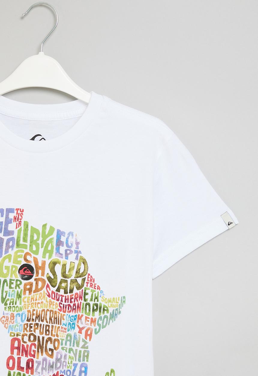 Quiksilver - Africa work song short sleeve boys - white