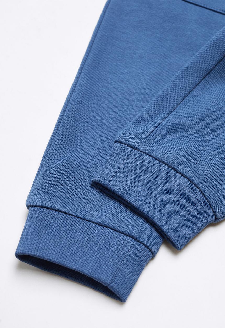 MANGO - Trousers matt - navy