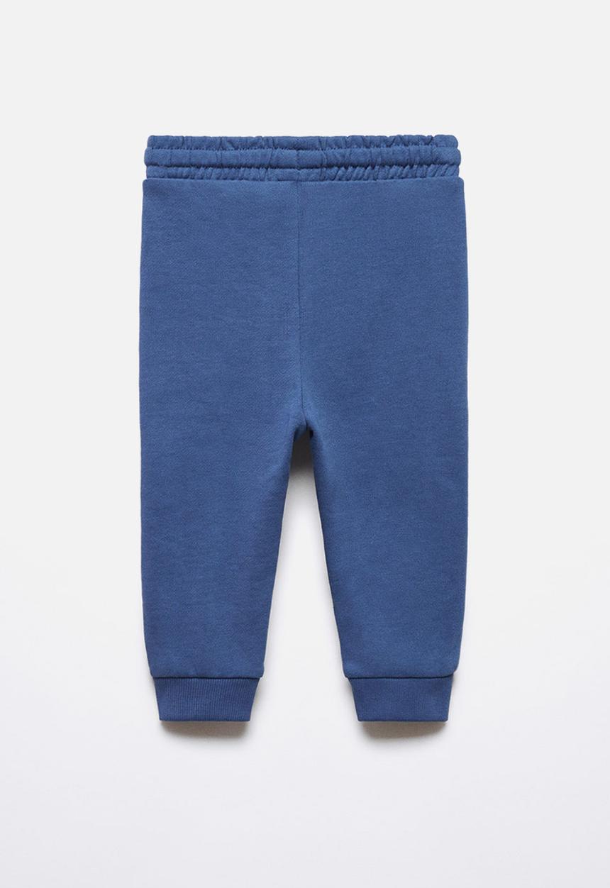 MANGO - Trousers matt - navy