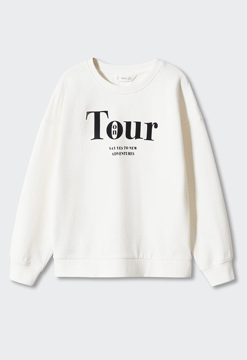 MANGO - Sweatshirt dublini - off white