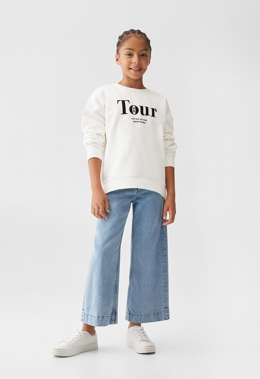 MANGO - Sweatshirt dublini - off white