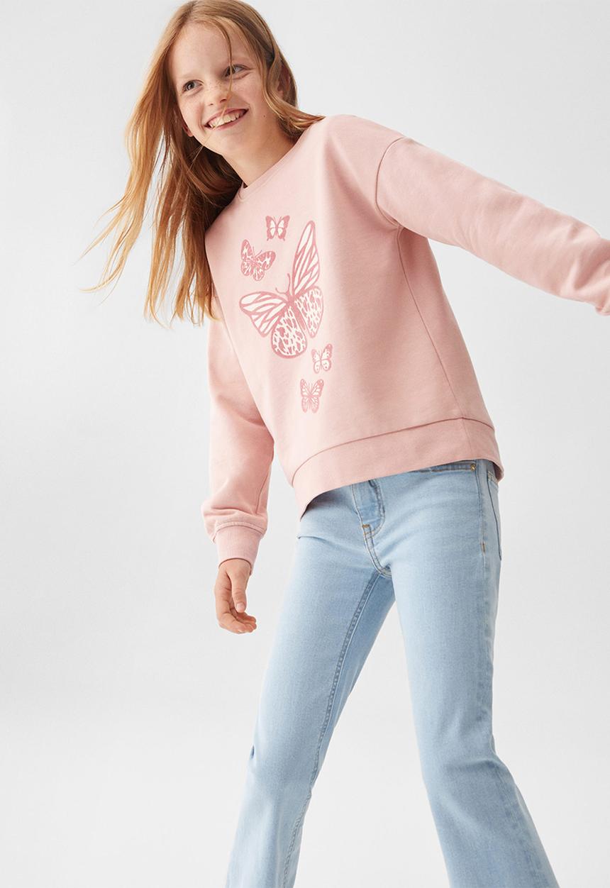MANGO - Sweatshirt dublini - pink