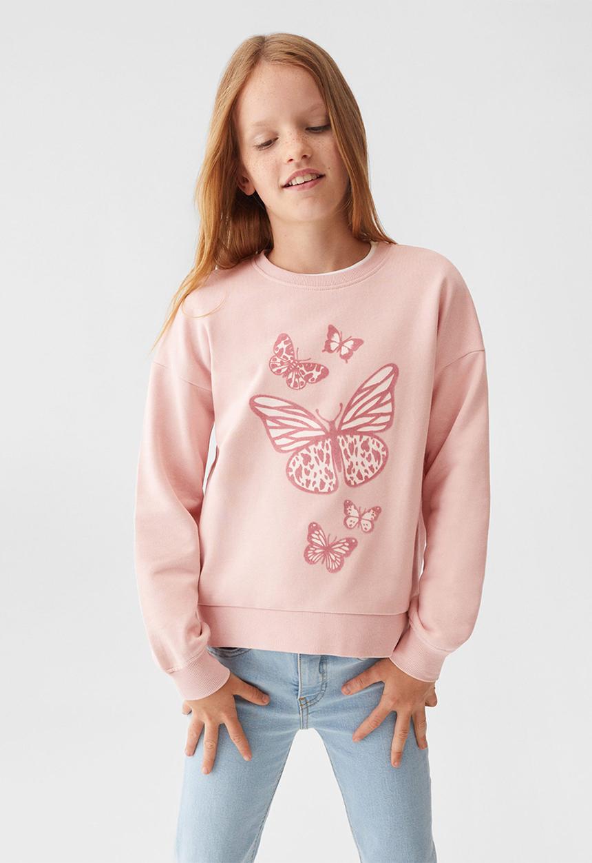 MANGO - Sweatshirt dublini - pink
