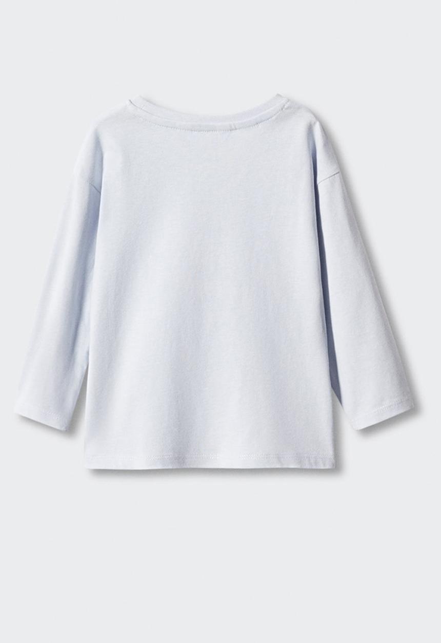 MANGO - T-shirt bees - sky blue